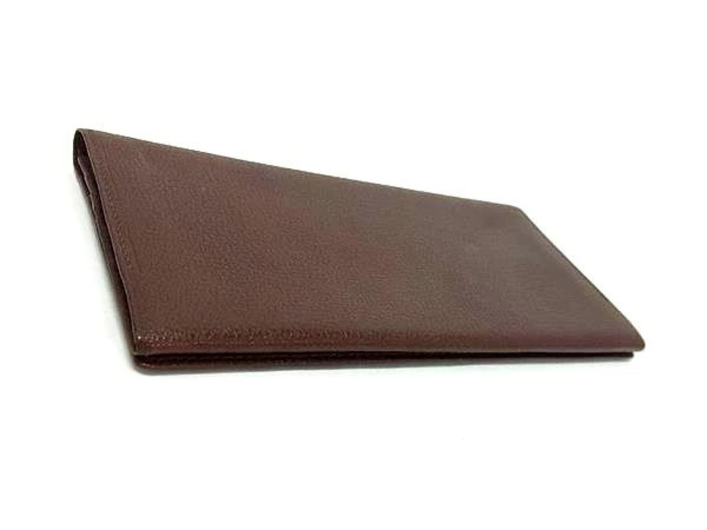 Burberry Billfold Wallet Holder Leather Bi Card Long fold Brown